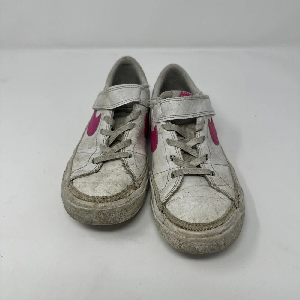 Nike Court Legacy Shoes Pink and‎ White Kids 1.5 Youth